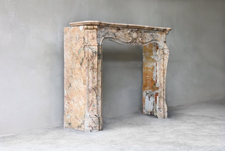 sarrancolin marble mantle