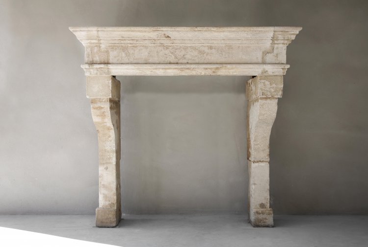 antique french castle fireplace