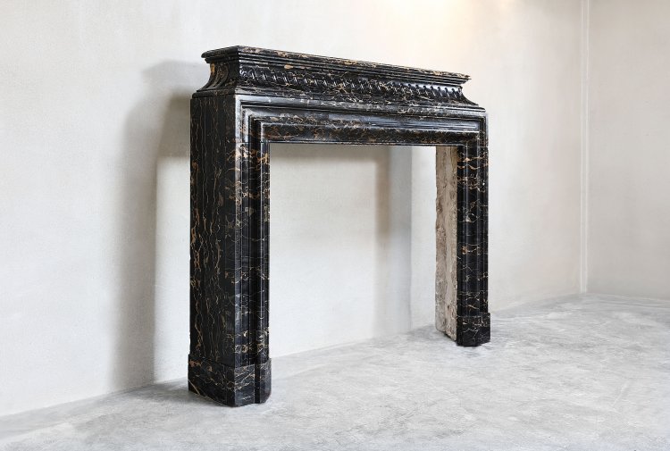 Portoro marble mantle