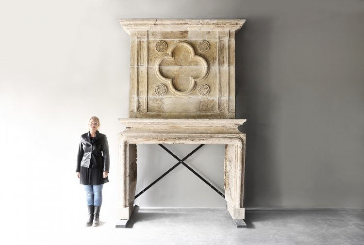 antique castle fireplace