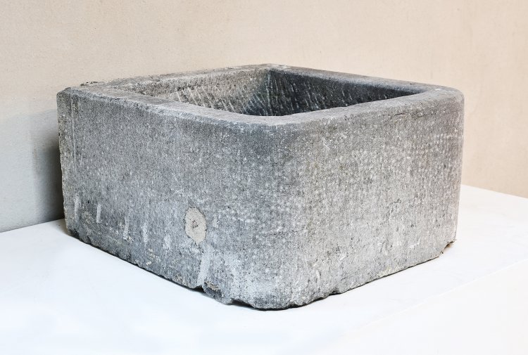 reclaimed belgian bluestone wash basin