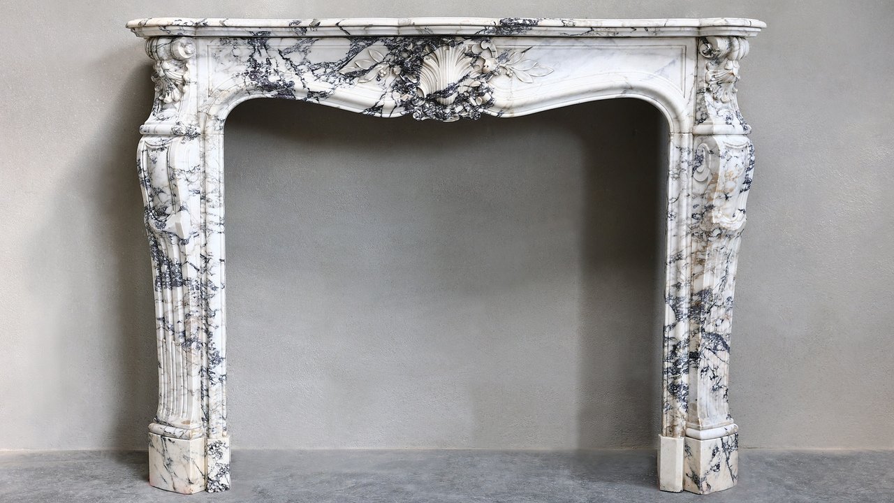 Antique Marble Fireplace