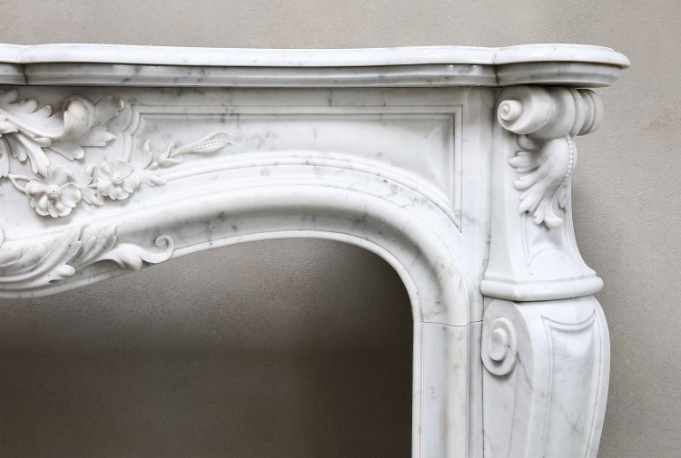 Louis XV style fireplace