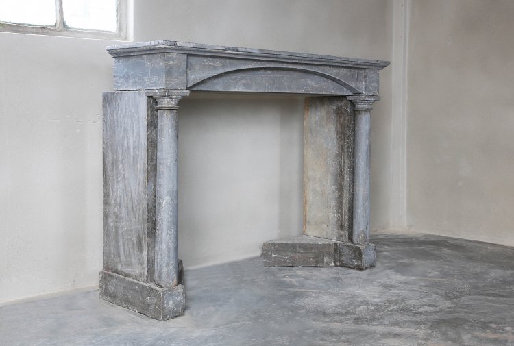 antique marble stone fireplace