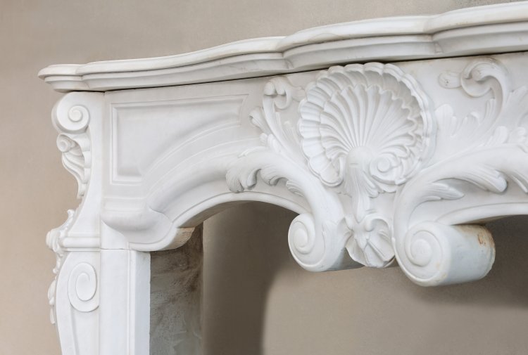 antique marble fireplace