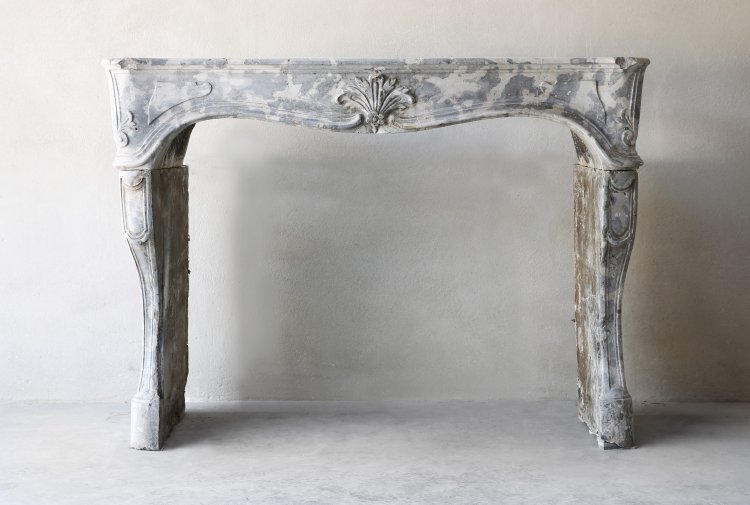 antique marble stone fireplace