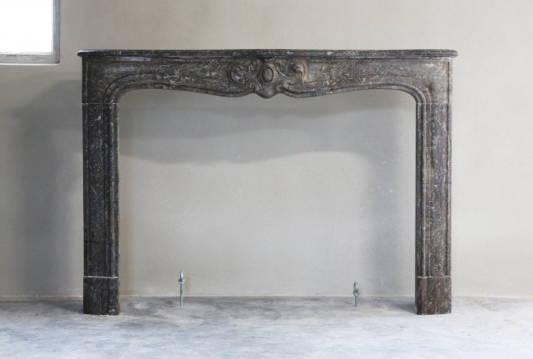 beautiful marble fireplace