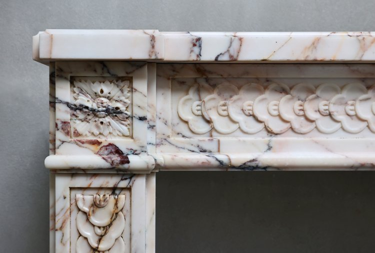 Skyros marble fireplace