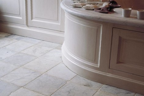 Antique Carrara Marble Flooring | De Opkamer | Antique floors and fireplaces
