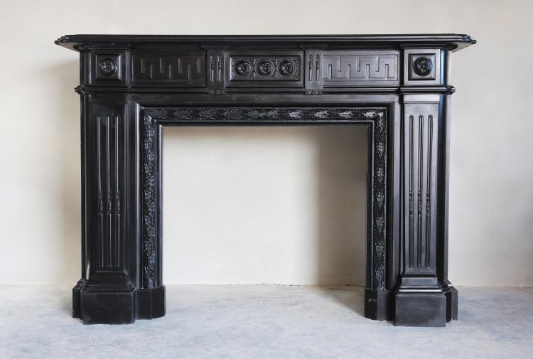 exclusive marble fireplace