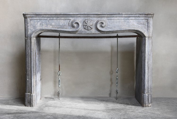 antique mantle of marble stone