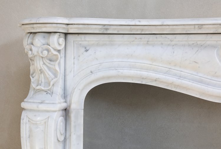 French marble fireplace surround