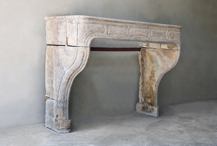 old mantle of french limestone