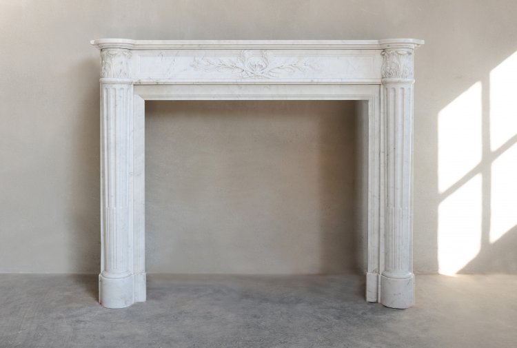 antique marble fireplace