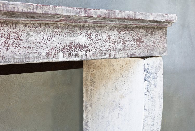 antique mantle of limestone