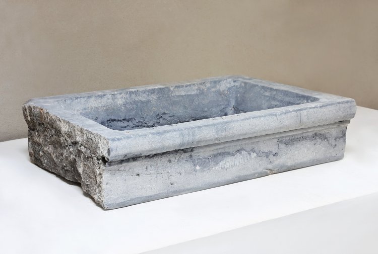 reclaimed belgian bluestone wash basin