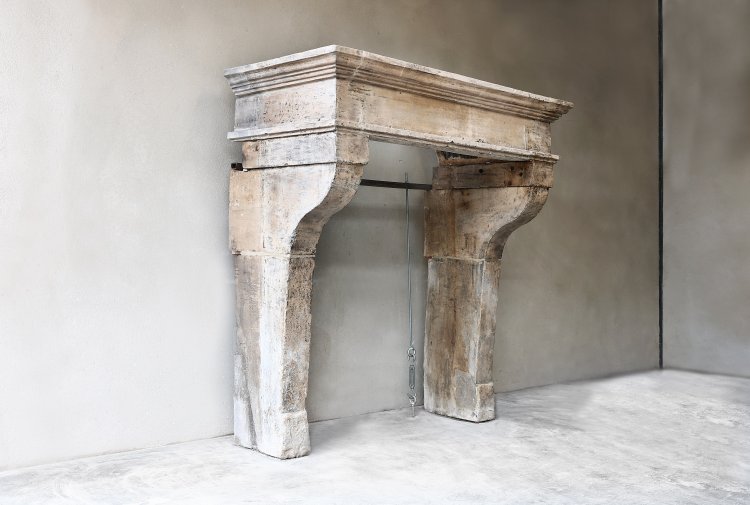 old mantle of french limestone