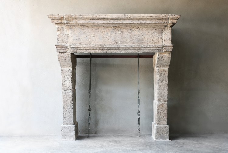 antique castle fireplace