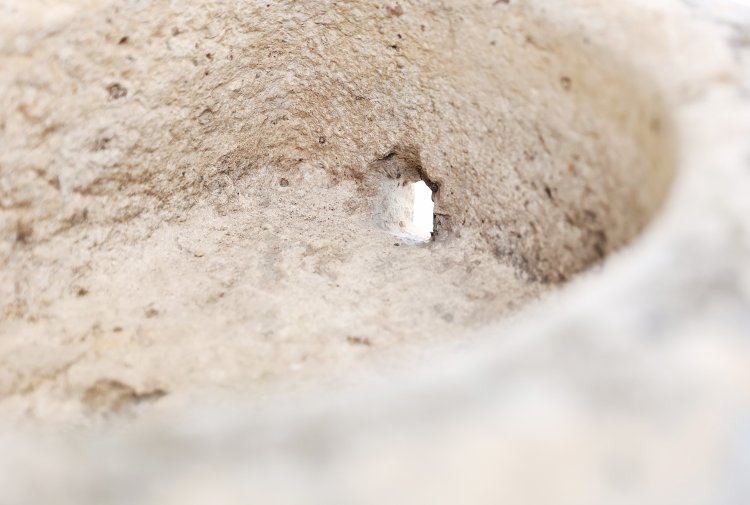 old french sink of limestone