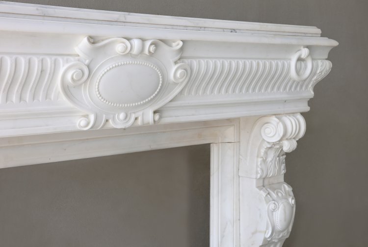 19th century marble mantle surround