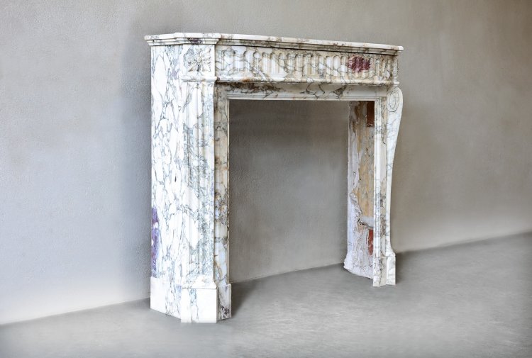 Calacatta viola marble mantle