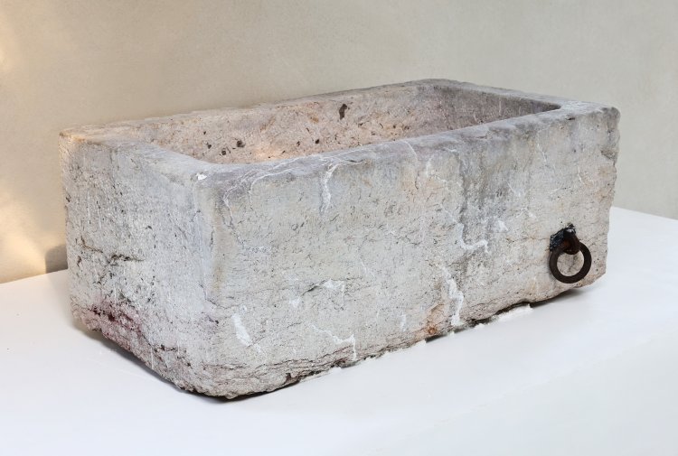 old wash basin of marquise marble