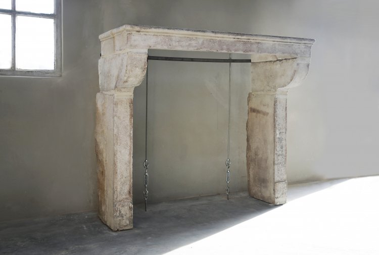 19th century antique fireplace