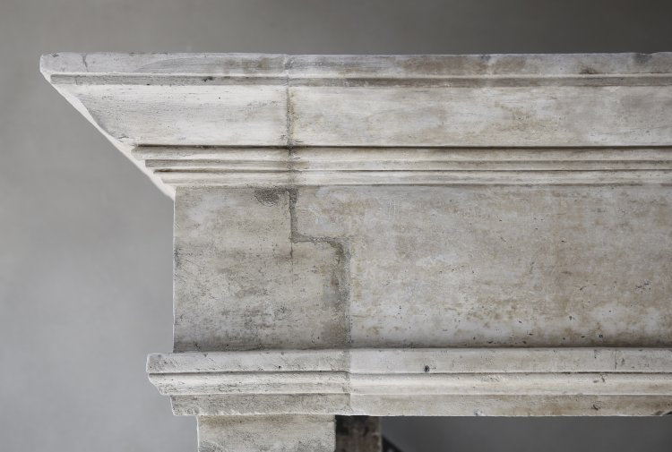 french limestone fireplace 