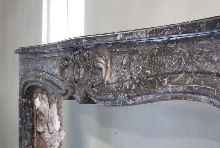 beautiful marble fireplace