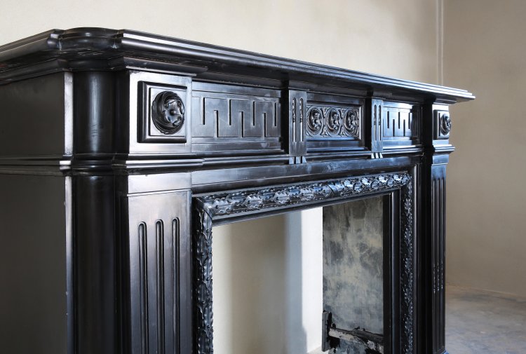 exclusive marble fireplace