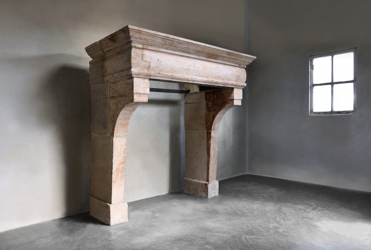 old mantle of french limestone