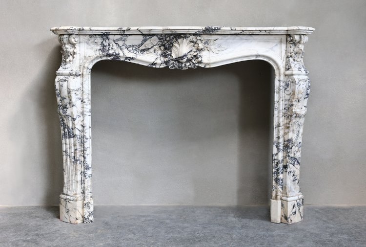 Louis XV style fireplace