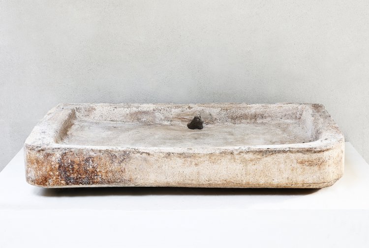 antique sink of french limestone