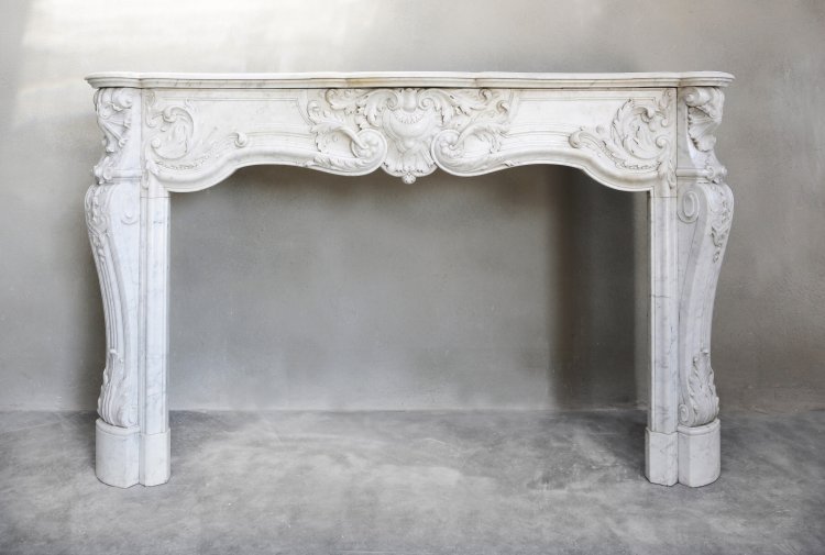 antique marble fireplace