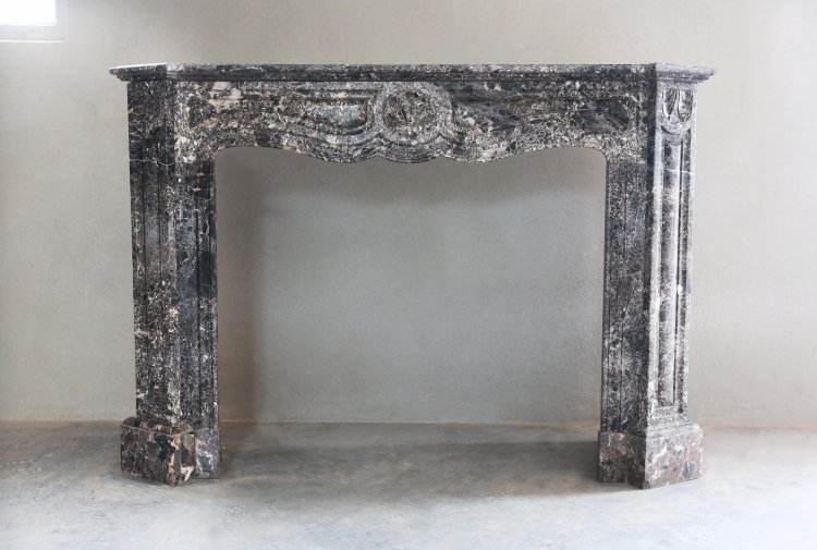 beautiful marble fireplace