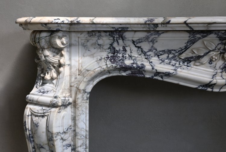 Paonazzo marble mantle