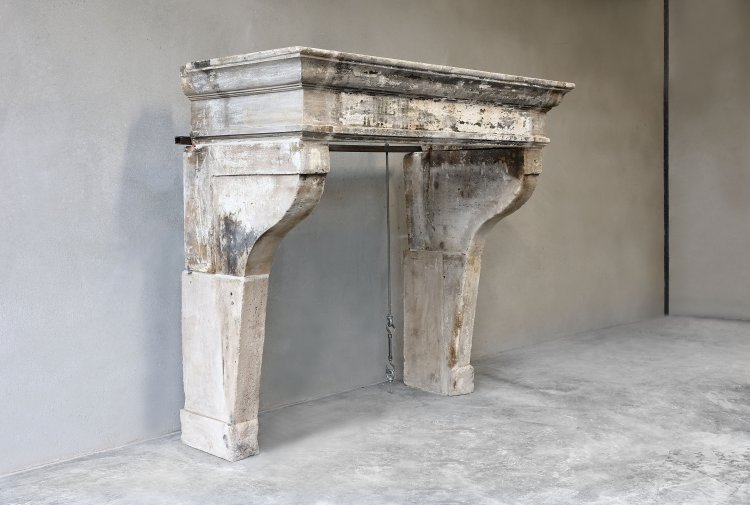 old french mantle of limestone