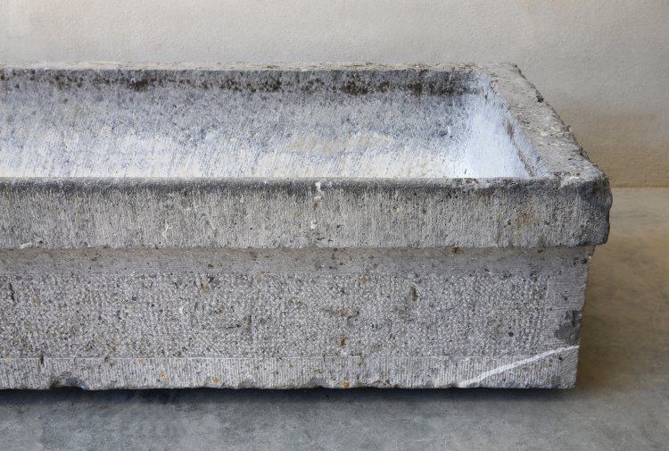 antique belgian bluestone trough