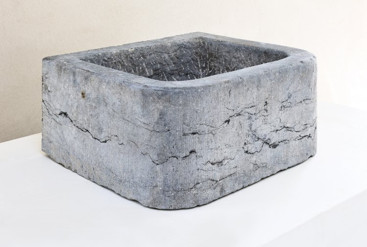 old sink of belgian bluestone