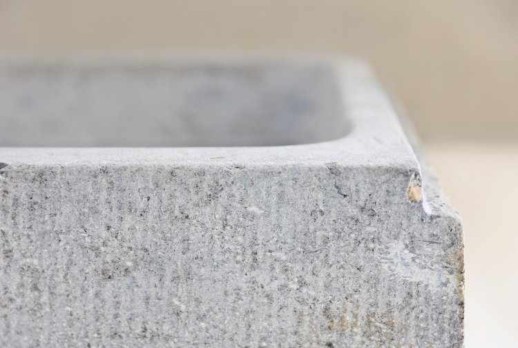 old sink of belgian bluestone