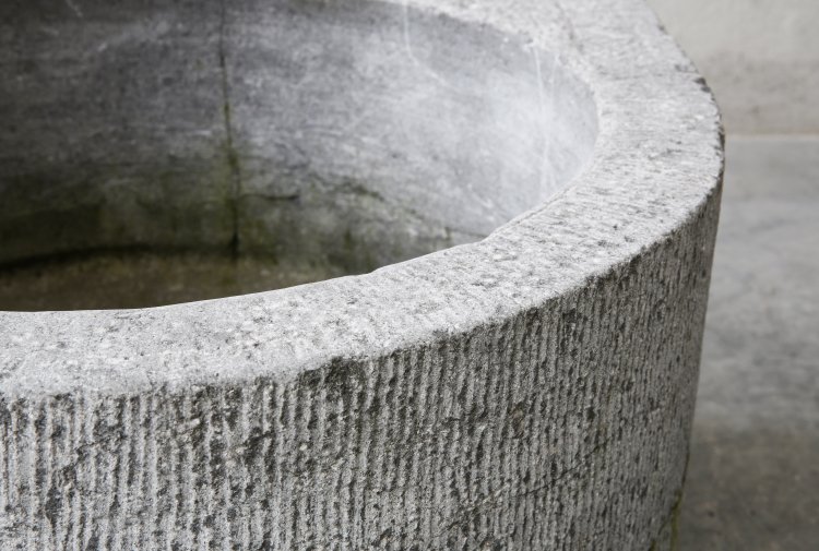 antique belgian bluestone trough