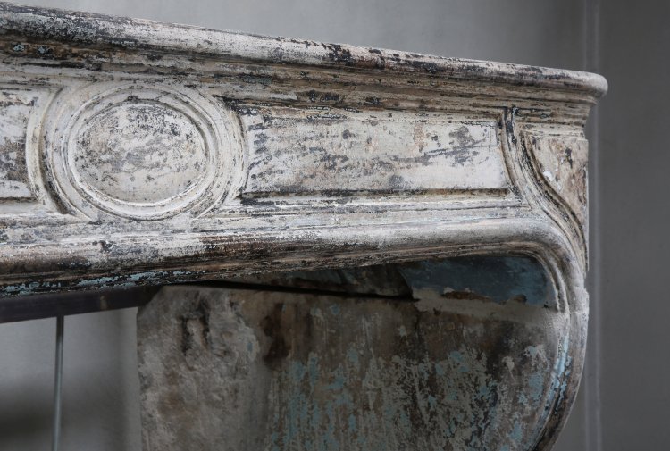 Louis XIV fireplace of french limestone