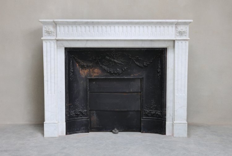 antique marble fireplace