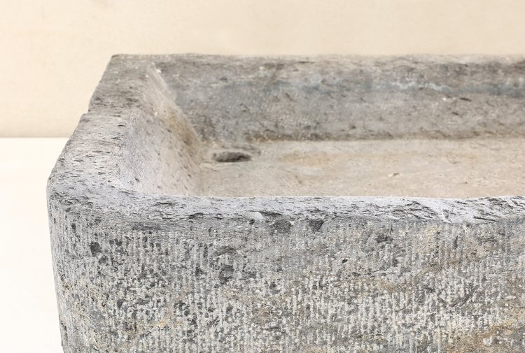 old sink of belgian bluestone