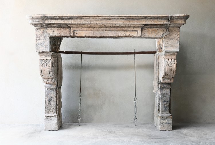 antique castle fireplace