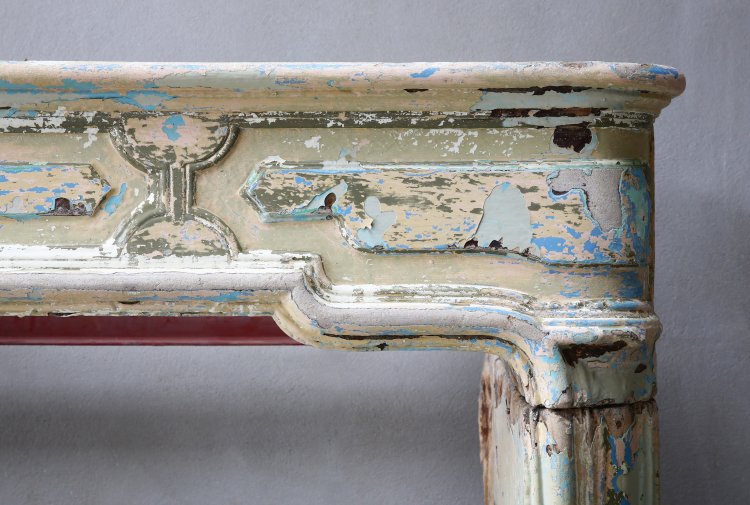 patinated french fireplace