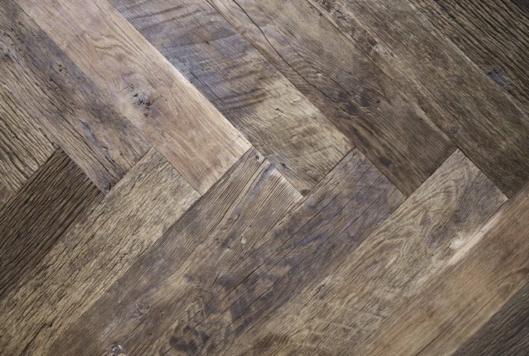 old herringbone floor