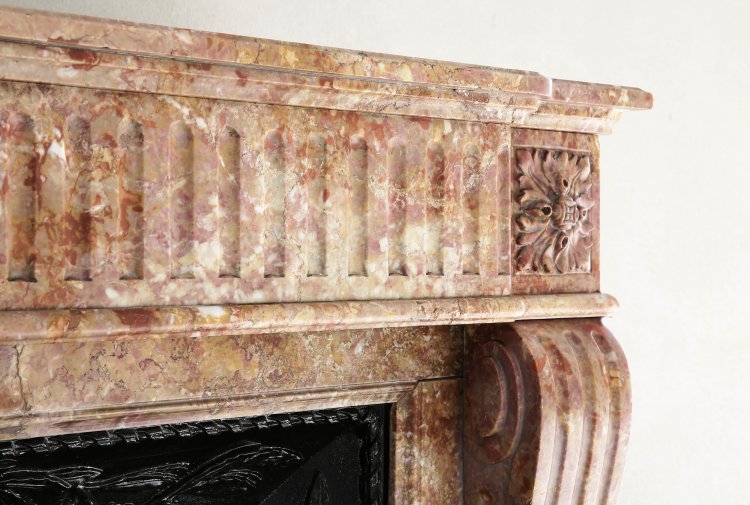 brocatelle marble mantel