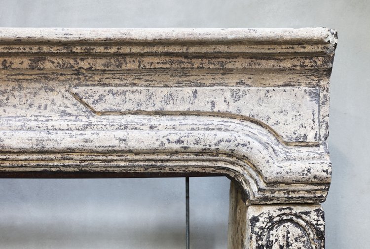 old french mantle of french limestone
