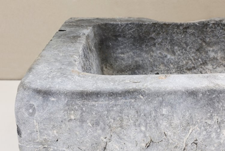 reclaimed belgian bluestone wash basin